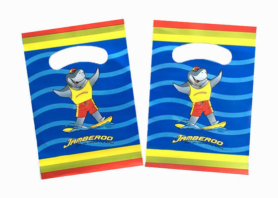ROHS ถุงพลาสติกหูหิ้ว, LDPE Die Cut Handle Poly Bags